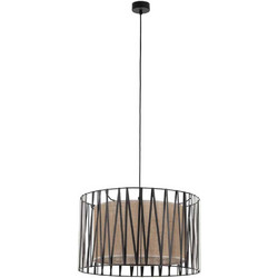 TK Lighting Harmony Κρεμαστό Φωτιστικό Οροφής Μονόφωτο E27 Μαύρο 4557