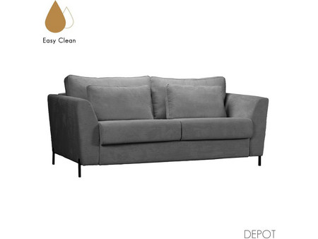 Liberta Cocoon Τριθέσιος Καναπές Κρεβάτι Γκρι 208x94x92cm 71-0133