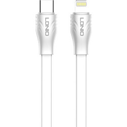 Ldnio LC132I Flat USB-C to Lightning Cable 30W 2m White 6933138691403