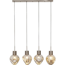 Kare Design Supernova Κρεμαστό Φωτιστικό Οροφής Πολύφωτο Ασημί KA-56421