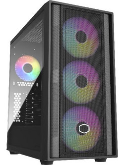 Cooler Master MasterBox 600 Black Midi Tower Κουτί Υπολογιστή RGB με Πλαϊνό Παράθυρο