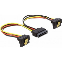 DeLOCK 60128 Καλώδιο Τροφοδοσίας 15-Pin SATA Male to 2 x 15-Pin SATA Female 0.15m Multicolor
