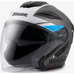 Blauer DJ-01 Grey White Κράνος Μηχανής Jet 1350gr