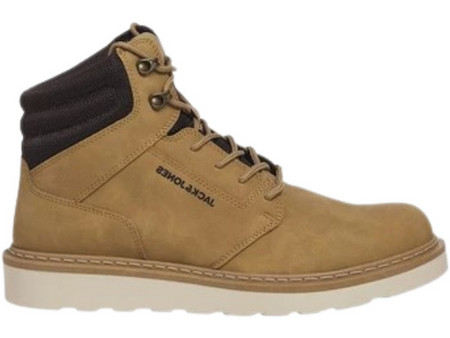 Jack & Jones Ανδρικά Μποτάκια Suede Εκρού 12268458