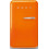 Smeg 8017709342425 Retro Μονόπορτο Ψυγείο 122lt Υ97xΠ54.5xΒ65.9cm Πορτοκαλί