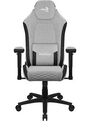 Aerocool Crown Καρέκλα Gaming Υφασμάτινη με Ρυθμιζόμενα Μπράτσα Γκρι AEROCROWN-ASH-GREY