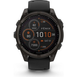 Garmin Fenix 8 Solar Sapphire 47mm Titanium Carbon Gray / Black