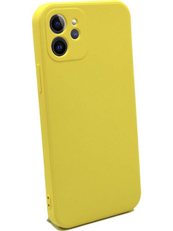 Bodycell Square Liquid Silicon Back Cover Yellow (iPhone 12 Pro)