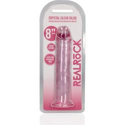 Shots RealRock Crystal Ρεαλιστικό Dildo με Βεντούζα 20cm Ροζ