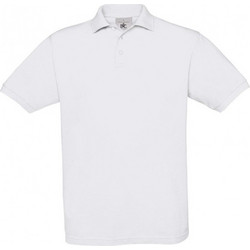 B&C Collection Ανδρική Μπλούζα Polo Κοντομάνικη Λευκή PU409