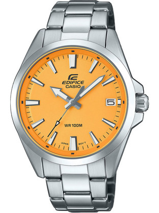 Casio Edifice Ανδρικό Ρολόι με Ασημί Μεταλλικό Μπρασελέ EFV-100D-9AVUEF