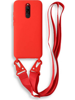 Bodycell Silicon Color Strap Back Cover Red (Xiaomi Redmi 8)