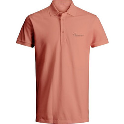 Jack & Jones Ανδρική Μπλούζα Polo Κοντομάνικη Σομόν 12238931