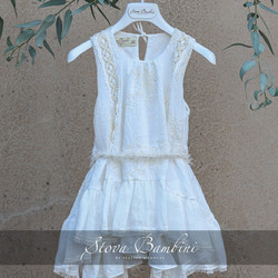 Stova Bambini Βαπτιστικό Φόρεμα 2τμχ SS24G10