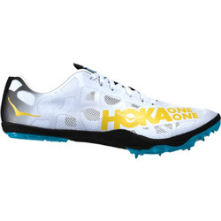 Hoka Rocket Middle Distance Ανδρικά Αθλητικά Παπούτσια Spikes Στίβου Λευκά 1013929-BCYN
