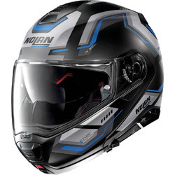Nolan N100-5 Black Blue Grey 60 Κράνος Μηχανής Flip-Up 1600gr