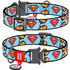 Waudog Superman Metal Κολάρο Σκύλου Γαλάζιο 2x24-40cm