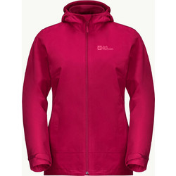 Jack Wolfskin Moonrise Αθλητικό Γυναικείο Μπουφάν Softshell Μακρύ Αδιάβροχο Αντιανεμικό Φούξια 1115621-2160
