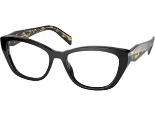 Prada PR19WV 1AB101 Γυναικείος Σκελετός Γυαλιών Οράσεως Κοκάλινος Μαύρος Ταρταρούγα