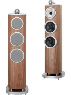 Bowers & Wilkins 804 D4 Ζεύγος Ηχείων Hi-Fi Δαπέδου 500W 3 Δρόμων Walnut