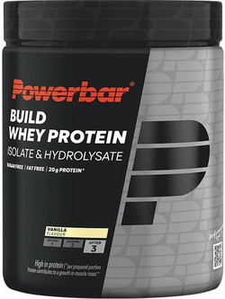 PowerBar Build Whey Protein Vanilla Πρωτεΐνη Ορού Γάλακτος Γράμμωσης Χωρίς Γλουτένη 550gr