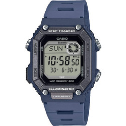 Casio Ψηφιακό Ανδρικό Ρολόι Χρονογράφος με Μπλε Καουτσούκ Λουράκι WS-B1000-2AVEF