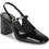 Fericelli NILIA Γόβες Slingback Λουστρίνι με Χοντρό Ψηλό Τακούνι Μαύρες