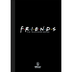 Salko F.R.I.E.N.D.S Τετράδιο Ριγέ B5 96 Φύλλων 3 Θεμάτων Μαύρο 5018