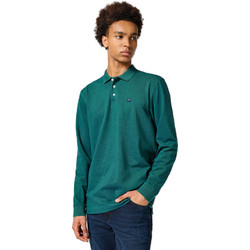 Wrangler Ανδρική Μπλούζα Polo Μακρυμάνικη Πράσινη 1123572850