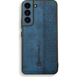 Bodycell Pattern Leather Back Cover Blue (Samsung Galaxy S22 5G)