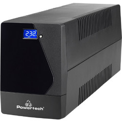 Powertech PT-1800 LCD UPS Line Interactive 1.8kVA 1.08kW με 4 Πρίζες Schuko