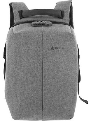 Tellur Anti-Theft V2 Αδιάβροχο Αντικλεπτικό Backpack Laptop 15.6" Grey