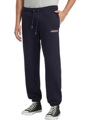 Guess Ανδρικό Παντελόνι Φόρμας με Λάστιχο Navy Μπλε M4YB18K9V31-A71W
