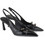 Kalista Γόβες Slingback Λουστρίνι με Λεπτό Ψηλό Τακούνι Μαύρες 10603