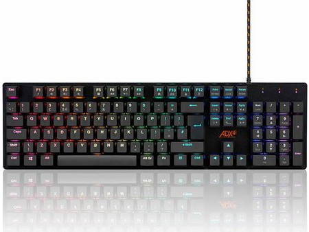 Adx Firefight Pro MK307 Μηχανικό Gaming Πληκτρολόγιο με Outemu Red Διακόπτες RGB Black