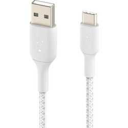 Belkin Braided USB-A to USB-C 1m White CAB002BT1MWH