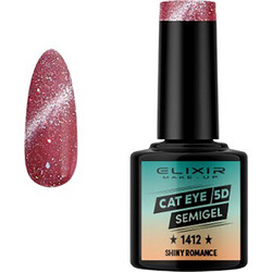 Elixir Semi Gel 5D 1412 Shiny Romance Cat Eye Ημιμόνιμο Βερνίκι Νυχιών 8ml