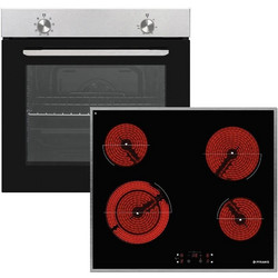Pyramis Φούρνος Ηλεκτρικός Άνω Πάγκου 78lt 59.5cm PO78010008SIX με Κεραμικές Εστίες PHC61510IFB