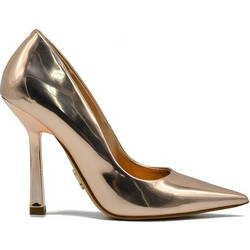 Steve Madden Martina Γόβες Λουστρίνι με Λεπτό Ψηλό Τακούνι Ροζ Χρυσές