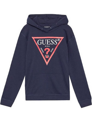 Guess Παιδικό Φούτερ με Κουκούλα Navy Μπλε L92Q09KAUG0-G7V2