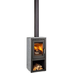 Meteor 550 Vertical Soapstone Ατσάλινη Ξυλόσομπα 6.7kW