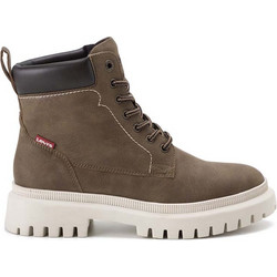 Levi's Lennox Γυναικεία Αρβυλάκια Suede Σοκολατί με Χοντρό Χαμηλό Τακούνι 235878-794-28
