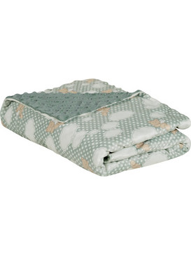 Das Home Relax 4901 Κουβέρτα Αγκαλιάς Βελουτέ 75x100 Πράσινο Mint