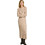 Pepe Jeans Hailey Midi Βραδινό Φόρεμα Πλεκτό Μπεζ PL953588-833