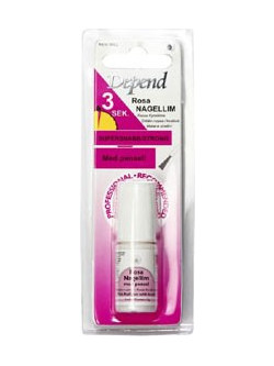 Depend Pink Κόλλα Νυχιών με Πινέλο
