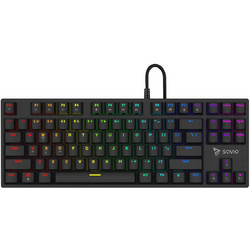 SAVIO Tempest X2 Μηχανικό Gaming Πληκτρολόγιο TenKeyLess με Outemu Red Διακόπτες RGB Black
