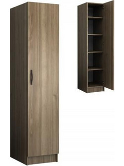 Megapap Μονόφυλλη Ντουλάπα Ρούχων Ricardo Καρυδί 40x51.8x181cm GP028-0111.3