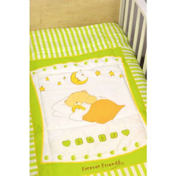 Ωμέγα Bebe Forever Friends Des 09 Βρεφικό Πάπλωμα Κούνιας 140x100cm Lime