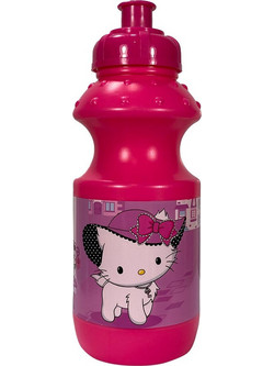 SunCe Hello Kitty Παιδικό Παγούρι Πλαστικό BPA Free Φούξια 330ml