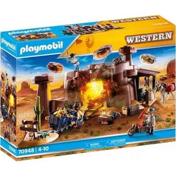 Playmobil Western Χρυσωρυχείο & Χρυσοθήρες Άγριας Δύσης για 4-10 Ετών 70948